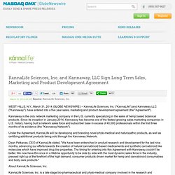 KannaLife Sciences, Inc. and Kannaway, LLC Sign Long Term Sales, Marketing and Product Development Agreement
