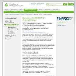 Kansallinen FINRISKI 2012 -terveystutkimus