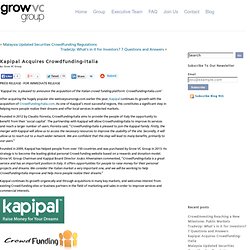 Kapipal Acquires Crowdfunding-Italia