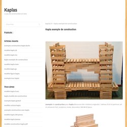 kapla exemple de construction