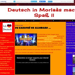 Du Karaoké en allemand ... - Deutsch in Morlaàs macht Spaß !!