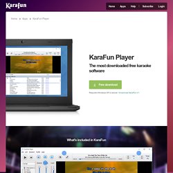 Logiciel de karaoké gratuit - KaraFun Player