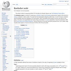 Kardashev scale