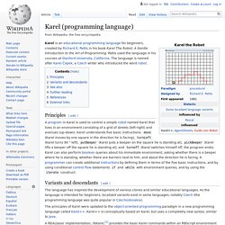 Karel (programming language)