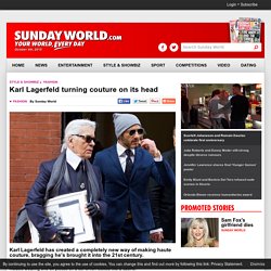 Karl Lagerfeld turning couture on its head