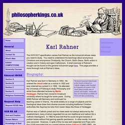 Karl Rahner's inclusivism