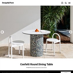 Confetti Round Dining Table by Nicholas Karlovasitis & Sarah Gibson – DesignByThem