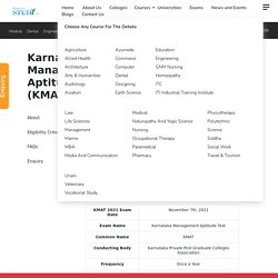 Karnataka Management Aptitude Test (KMAT)