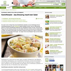 Kartoffelsalat: beliebt als Partysalat & Grillbeilage