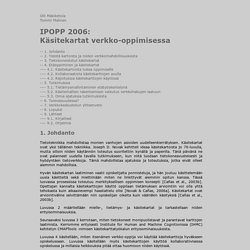Käsitekartat verkko-oppimisessa - IPOPP s2006