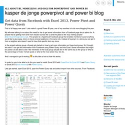 Get data from Facebook with Excel 2013, Power Pivot and Power Query