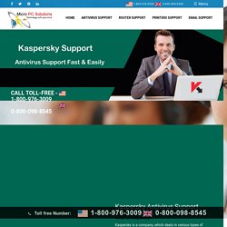 Kaspersky Antivirus Support - Customer Live/Online Service Number 1-800-976-3009