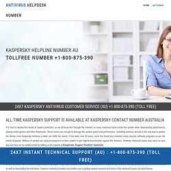 Kaspersky Helpline Number +1-800-875-390 Kaspersky Contact Number Australia