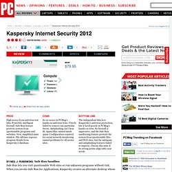 Kaspersky Internet Security 2012 Review & Rating