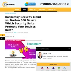 Kaspersky Security Cloud vs. Norton 360 Deluxe
