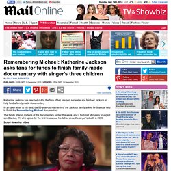 Katherine Jackson asks fans for funds to finish family-made documentary