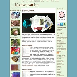 Kathryn Ivy - Knitting Journal