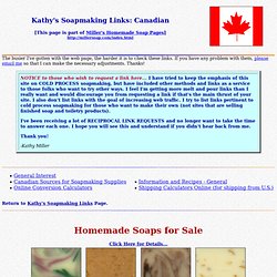 Kathy's Canadian Soapmaking Links