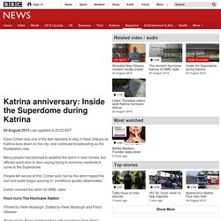 Katrina anniversary: Inside the Superdome during Katrina - BBC News