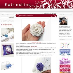 Tutorial for crochet roses