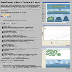 Kayak Design Software