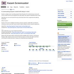 Kazam Screencaster in Launchpad