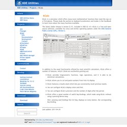 KDE Utilities - KCalc