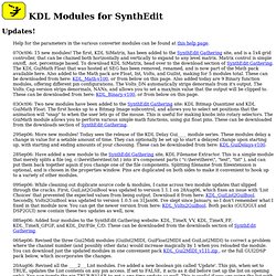 KDL's SynthEdit Modules