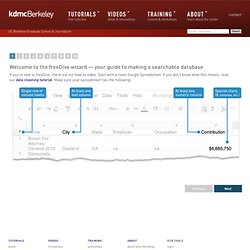 Knight Digital Media Center Freedive: Searchable databases from Google spreadsheets