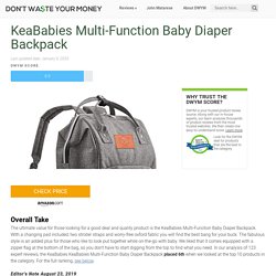 KeaBabies Multi-Function Baby Diaper Backpack
