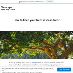 How to keep your trees disease-free?