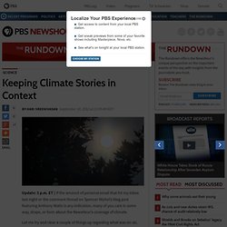 Keeping Climate Stories in Context