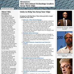 Keeping the Edge for Educational Technology Leaders