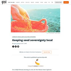 Keeping seed sovereignty local By Grist Creative on Jul 7, 2020