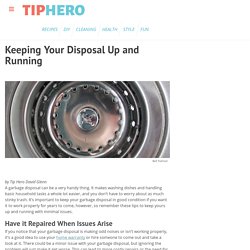 Keeping Your Disposal Up and Running