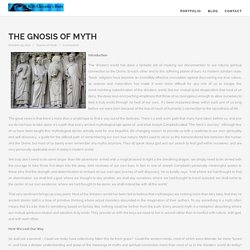 Keith Cleversley's "The Gnosis of Myth"
