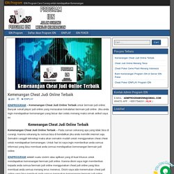 Kemenangan Cheat Judi Online Terbaik - IDN Program
