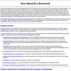 Ken Hawick's Research