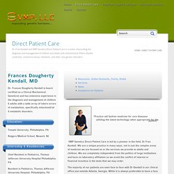 Dr Fran Kendall and VMP Genetics Direct Patient Care