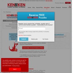 KenKen Math Puzzles For Kids - Free Math Games for Schools