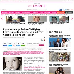 Ryan Kennedy, 9-Year-Old Dying From Brain Cancer, Gets Help From Celebs To Trend On Twitter