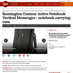 Kensington Contour Active Notebook Vertical Messenger - notebook