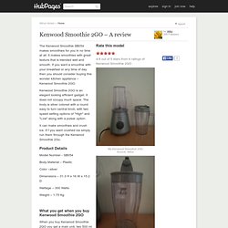 Kenwood Smoothie 2GO – A review