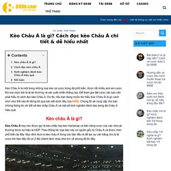 Kèo Châu Á là gì? Cách đọc kèo Châu Á chi tiết & dễ hiểu nhất