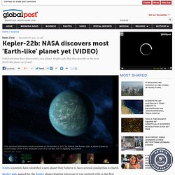 Kepler-22b: NASA discovers 'Earth-like' new planet (VIDEO)