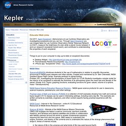 Kepler: Educator Web Links