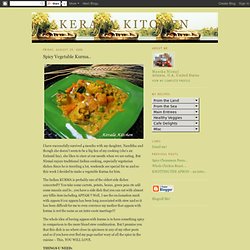 Spicy Vegetable Kurma..