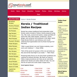 Kerala Recipes, South Indian, North Indian Recipes @ NewKerala.Com, Kerala / India Cooking