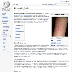 Keratosis pilaris