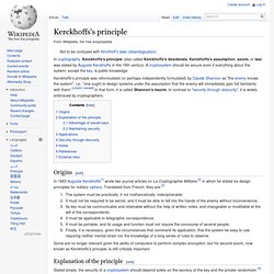 Kerckhoffs's principle